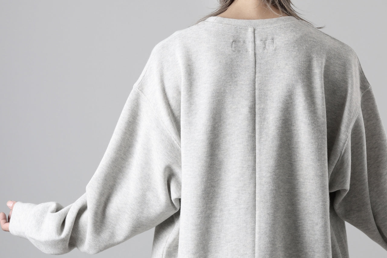 A.F ARTEFACT ASYMMETRY LOOP HEM TOP / COPE KNIT JERSEY (LIGHT GREY) - Image 29