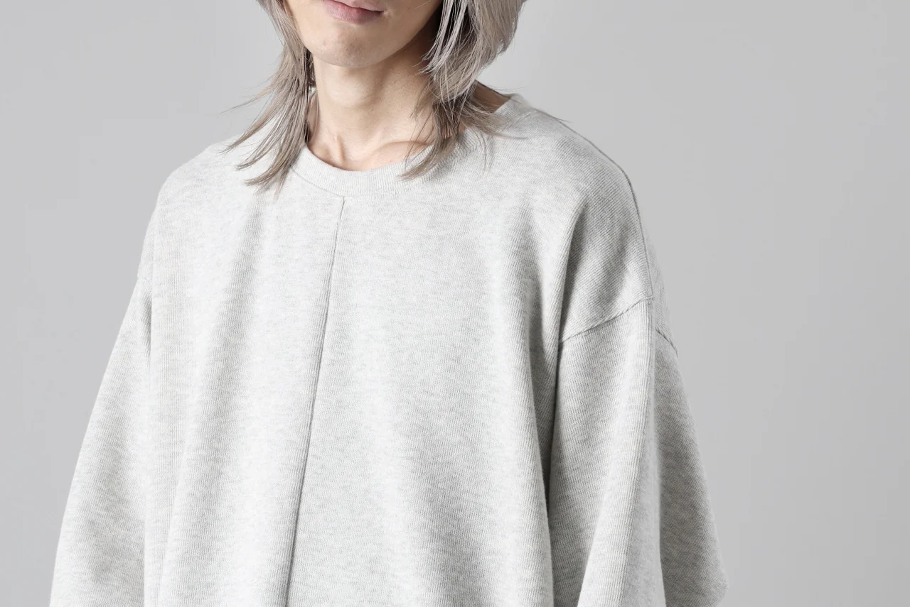 A.F ARTEFACT ASYMMETRY LOOP HEM TOP / COPE KNIT JERSEY (LIGHT GREY) - Image 30