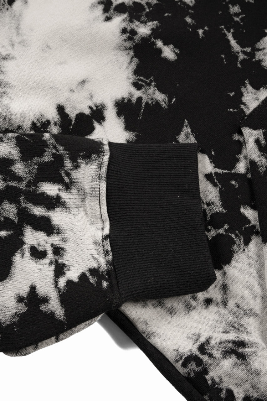 A.F ARTEFACT ASYMMETRY LOOP HEM TOPS / MOTTLED DYING (BLACK x IVORY) - Image 6