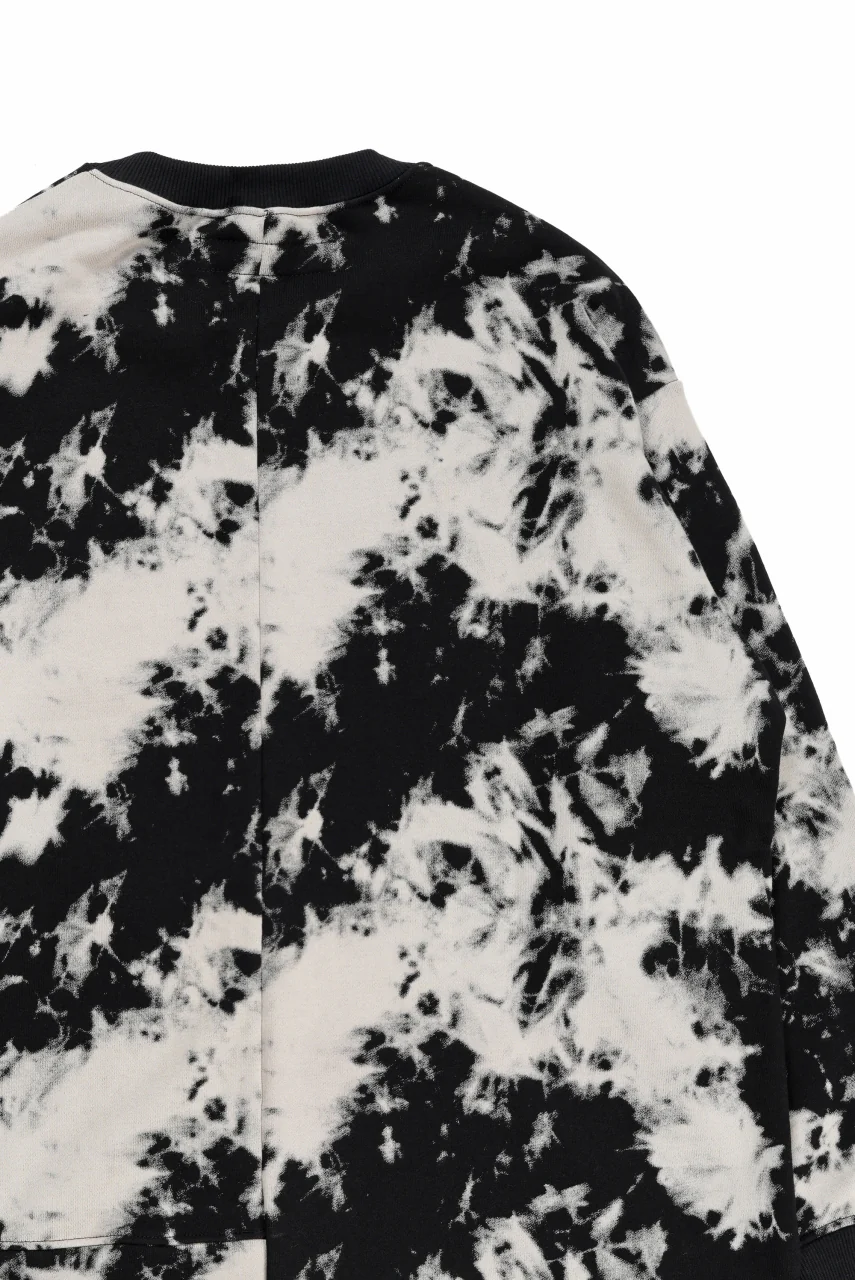 A.F ARTEFACT ASYMMETRY LOOP HEM TOPS / MOTTLED DYING (BLACK x IVORY) - Image 8
