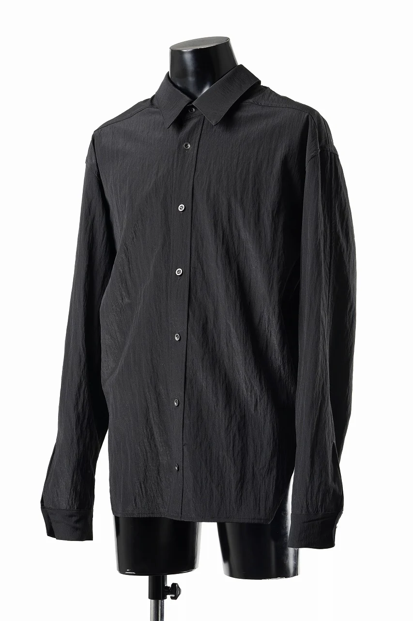A.F ARTEFACT BACK FACE SHIRTS / WOOL NYLON (BLACK) - Image 5