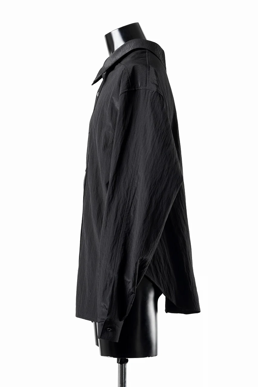 A.F ARTEFACT BACK FACE SHIRTS / WOOL NYLON (BLACK) - Image 6