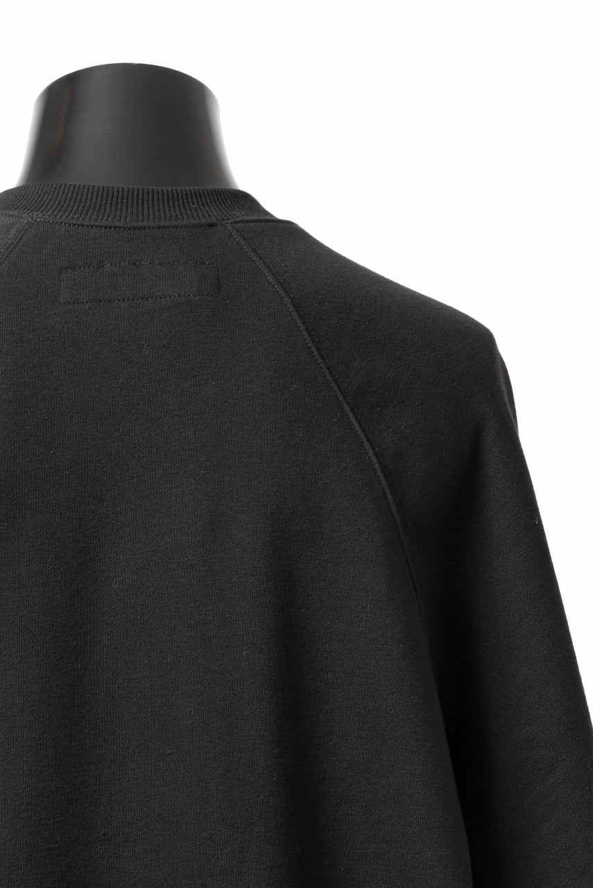 A.F ARTEFACT BACK LOGO SWEAT RAGLAN TOPS (BLACK) - Image 6