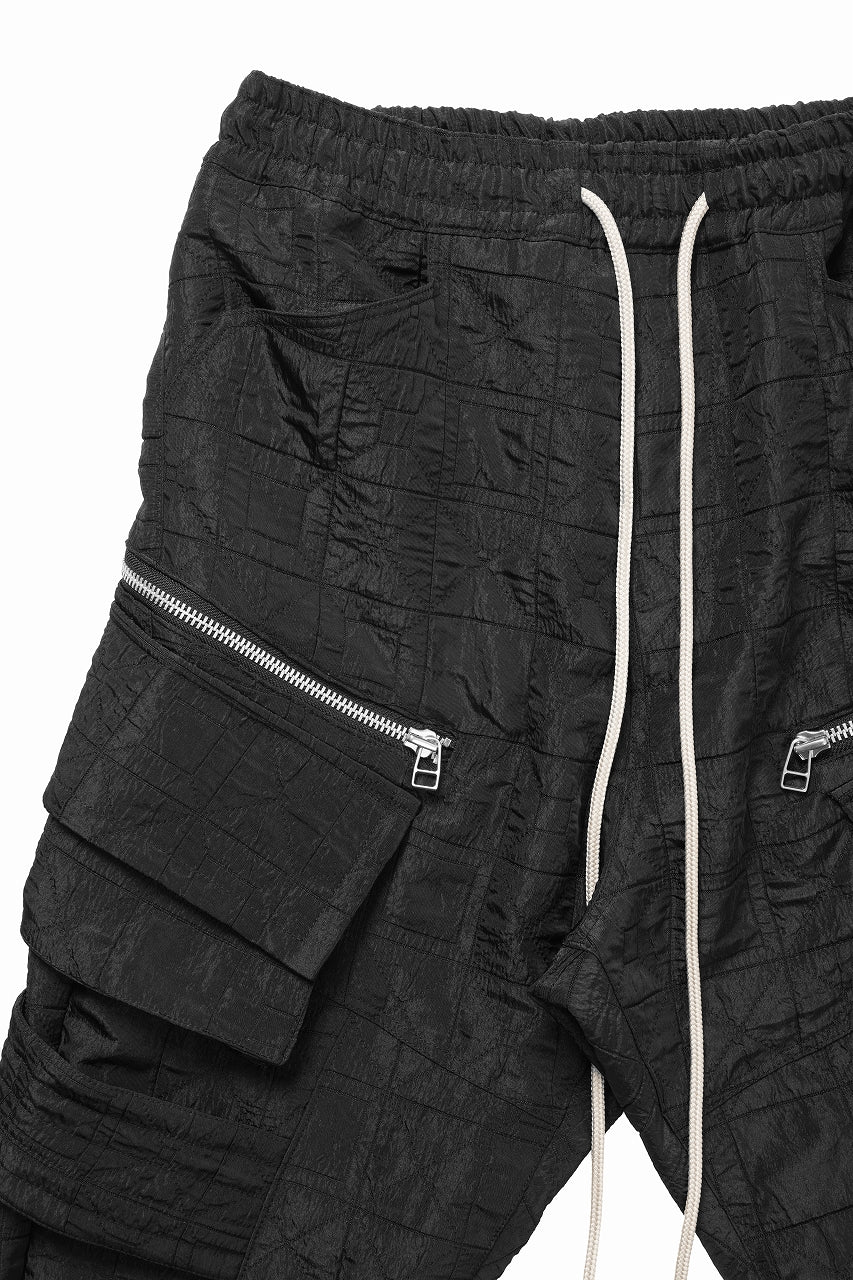 A.F ARTEFACT BELTED DETAIL JOGGER 2.0 / DECORATIVE LATTICE PATTERN (BLACK) - Image 4