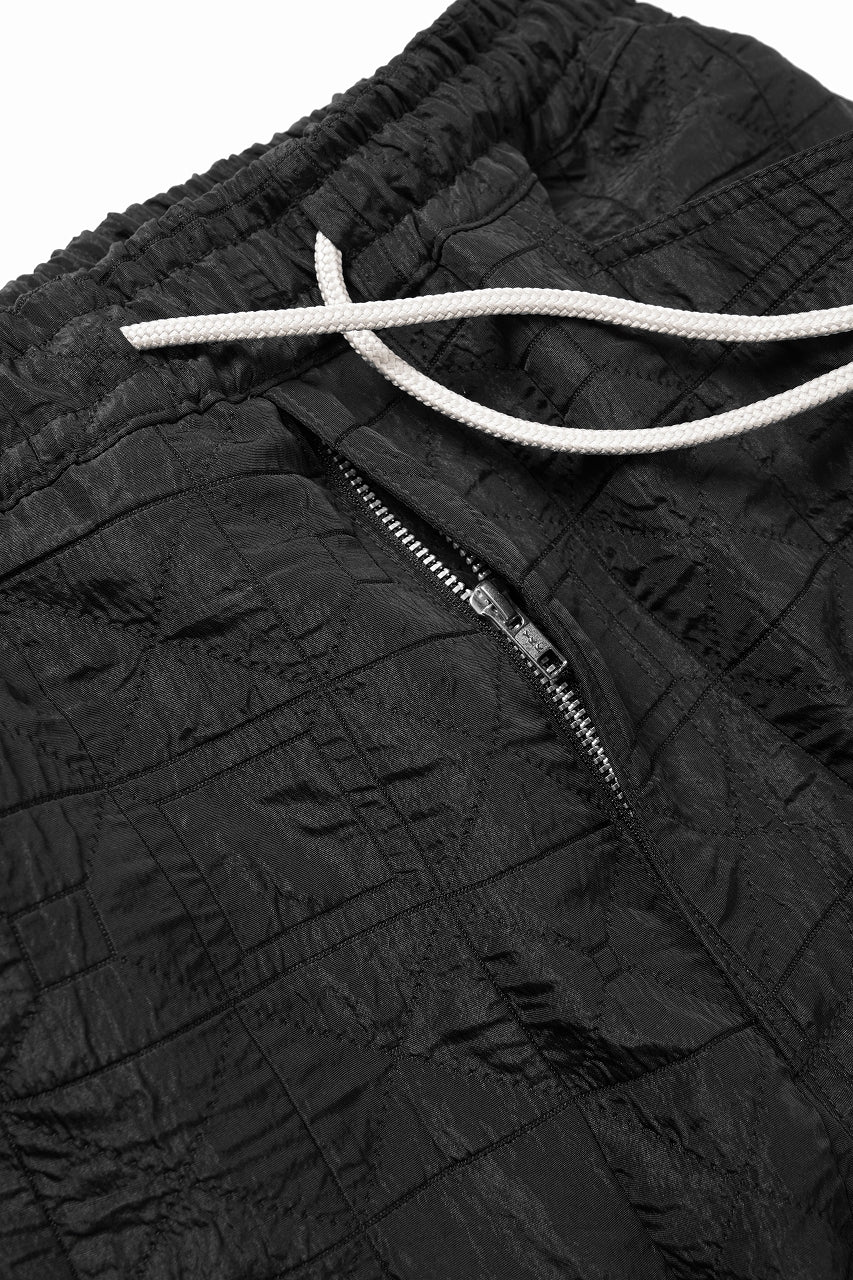 A.F ARTEFACT BELTED DETAIL JOGGER 2.0 / DECORATIVE LATTICE PATTERN (BLACK) - Image 7