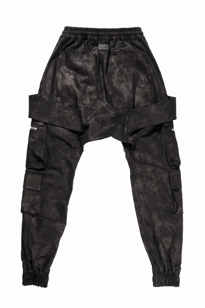 A.F ARTEFACT BELTED DETAIL JOGGER / METAL STEAM CAMOUFLAGE (BLACK×BROWN) - Image 3