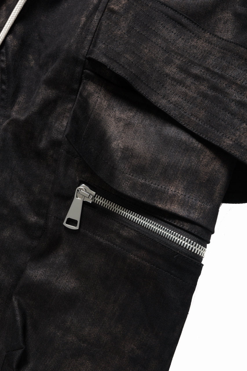A.F ARTEFACT BELTED DETAIL JOGGER / METAL STEAM CAMOUFLAGE (BLACK×BROWN) - Image 5