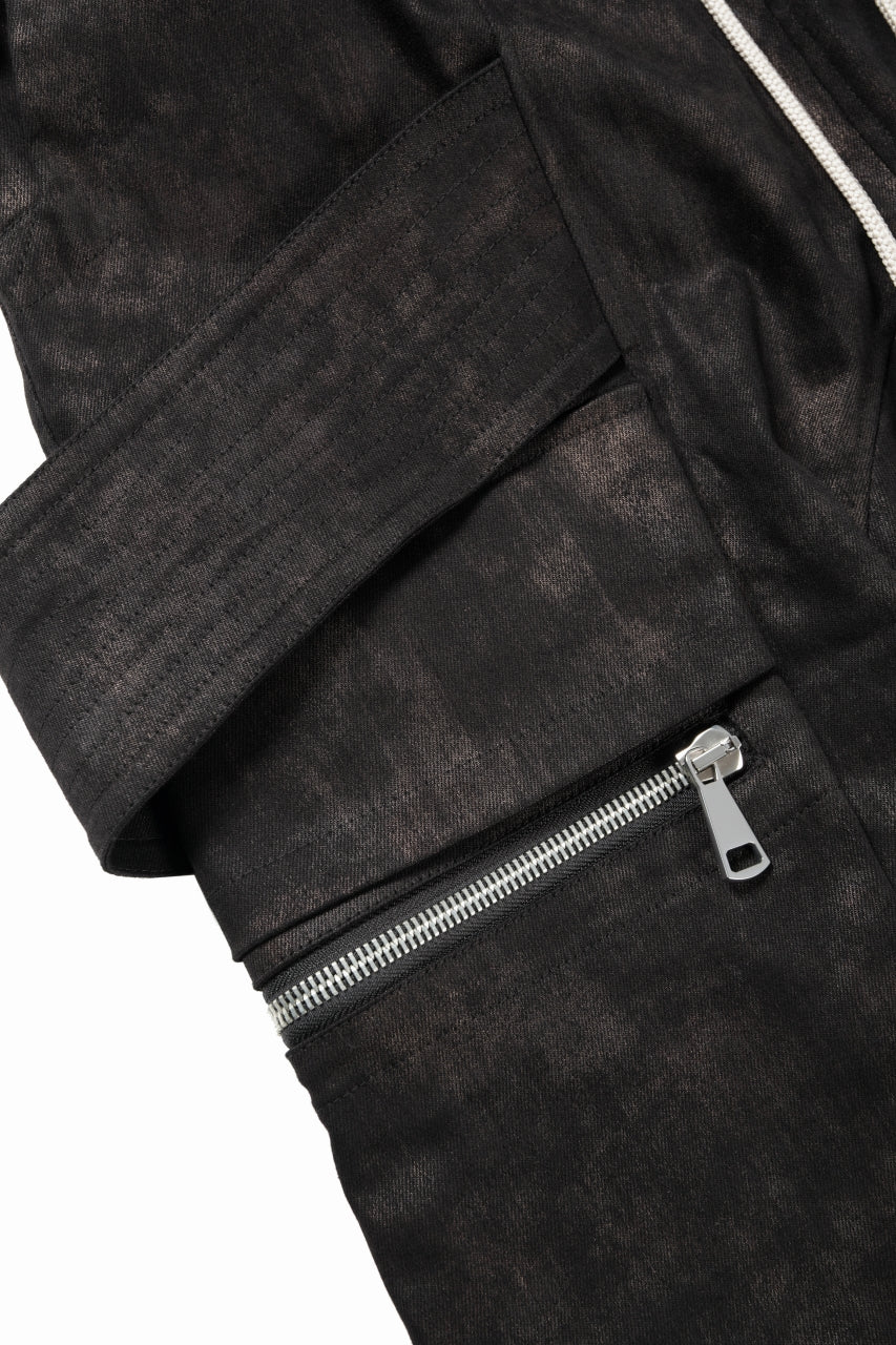 A.F ARTEFACT BELTED DETAIL JOGGER / METAL STEAM CAMOUFLAGE (BLACK×BROWN) - Image 6