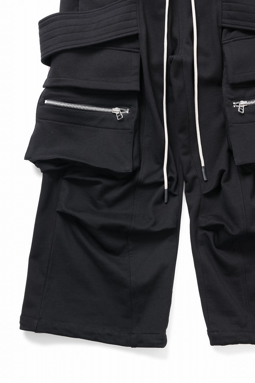 A.F ARTEFACT BELTED EXTREME WIDE CARGO PANTS (BLACK) - Image 6