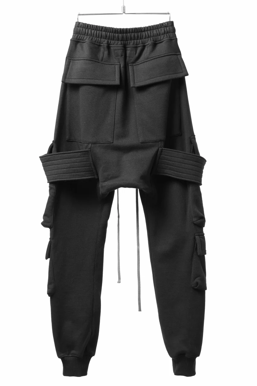 A.F ARTEFACT BELTED FLAP ZIP SARROUEL CARGO PANTS (BLACK) - Image 10