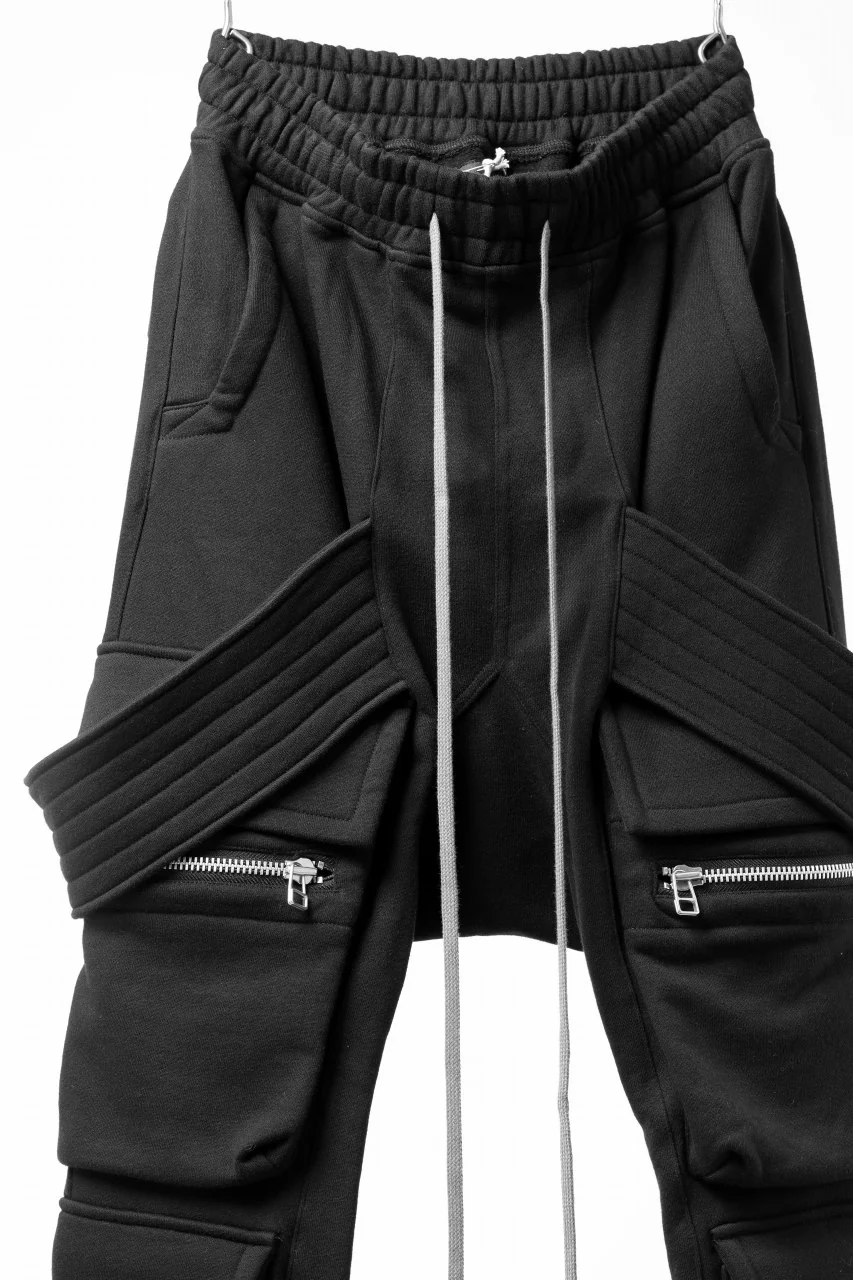 A.F ARTEFACT BELTED FLAP ZIP SARROUEL CARGO PANTS (BLACK) - Image 11