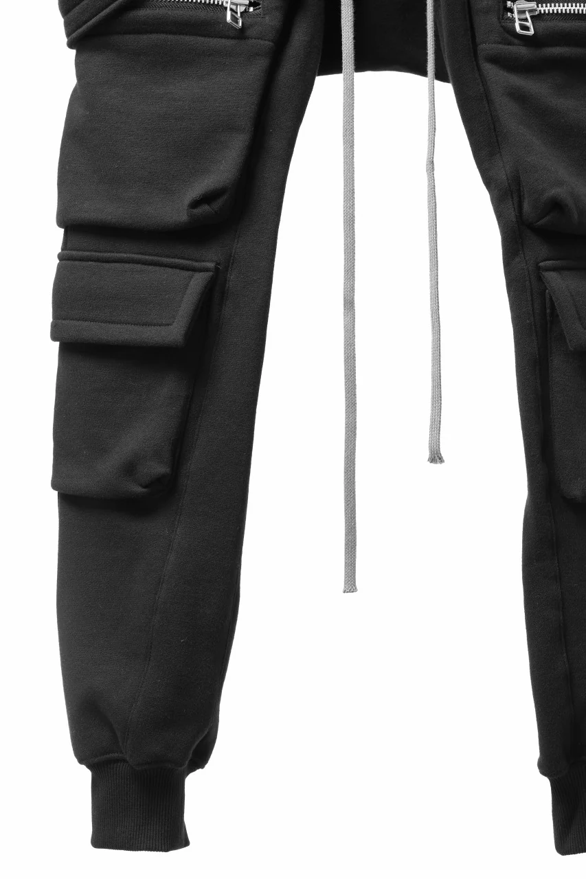 A.F ARTEFACT BELTED FLAP ZIP SARROUEL CARGO PANTS (BLACK) - Image 13
