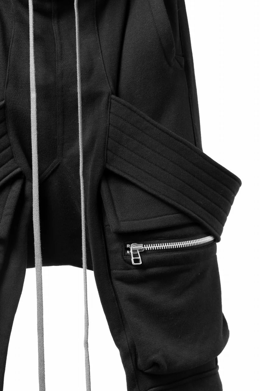 A.F ARTEFACT BELTED FLAP ZIP SARROUEL CARGO PANTS (BLACK) - Image 14