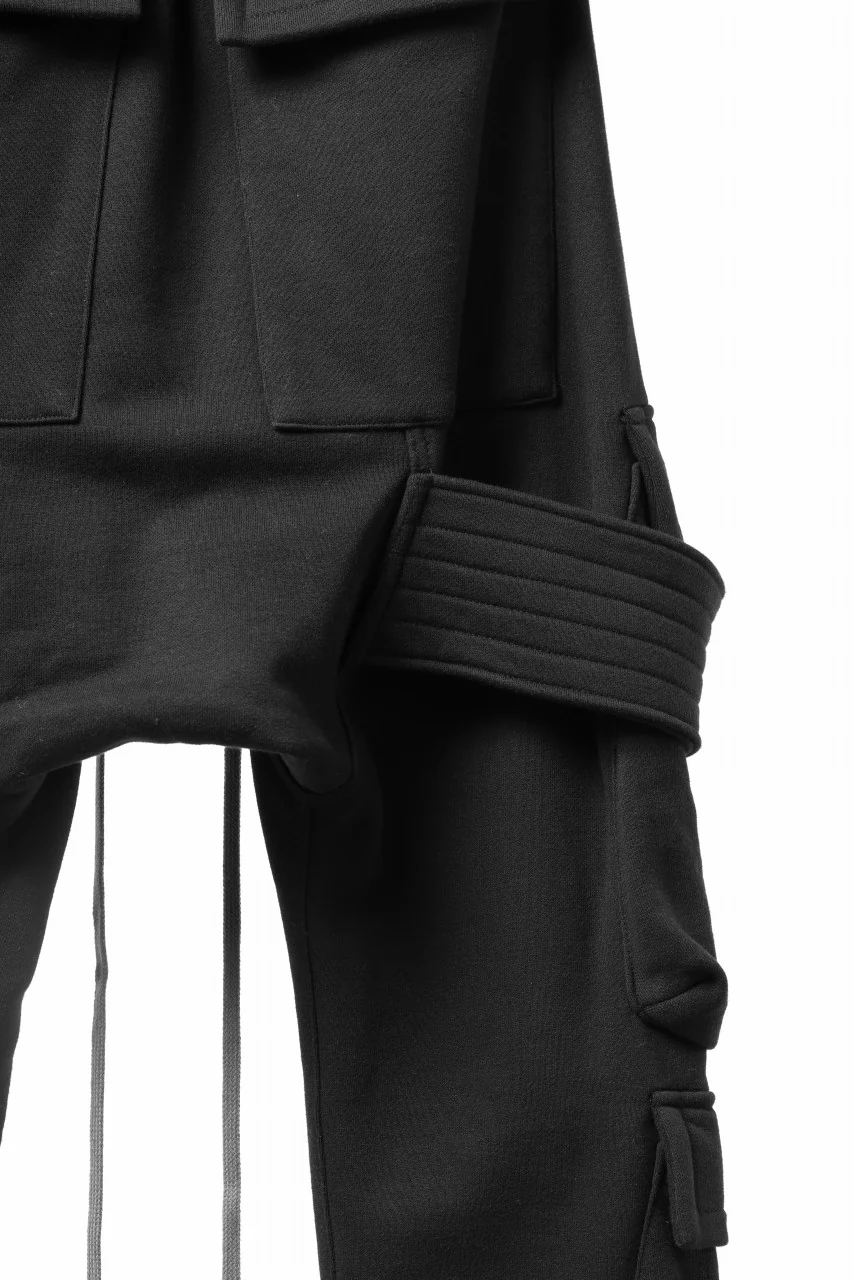 A.F ARTEFACT BELTED FLAP ZIP SARROUEL CARGO PANTS (BLACK) - Image 17