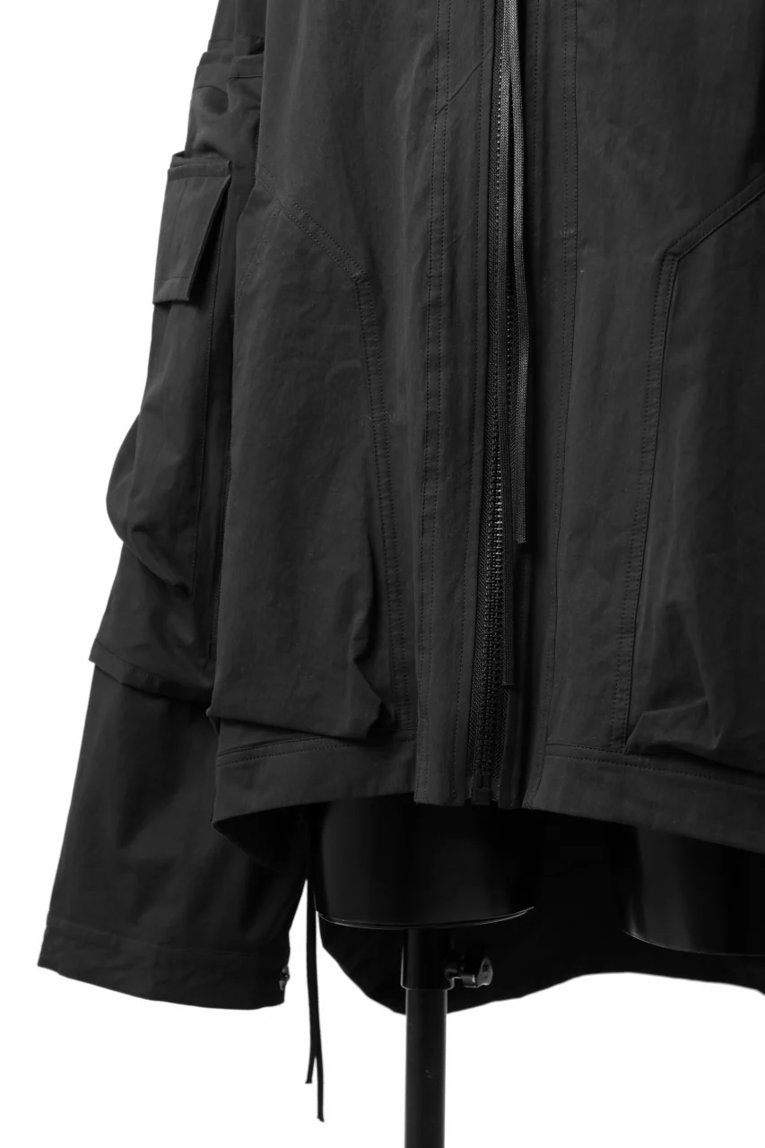 A.F ARTEFACT BIG POCKET HOODIE ZIP BLOUSON (BLACK) - Image 10