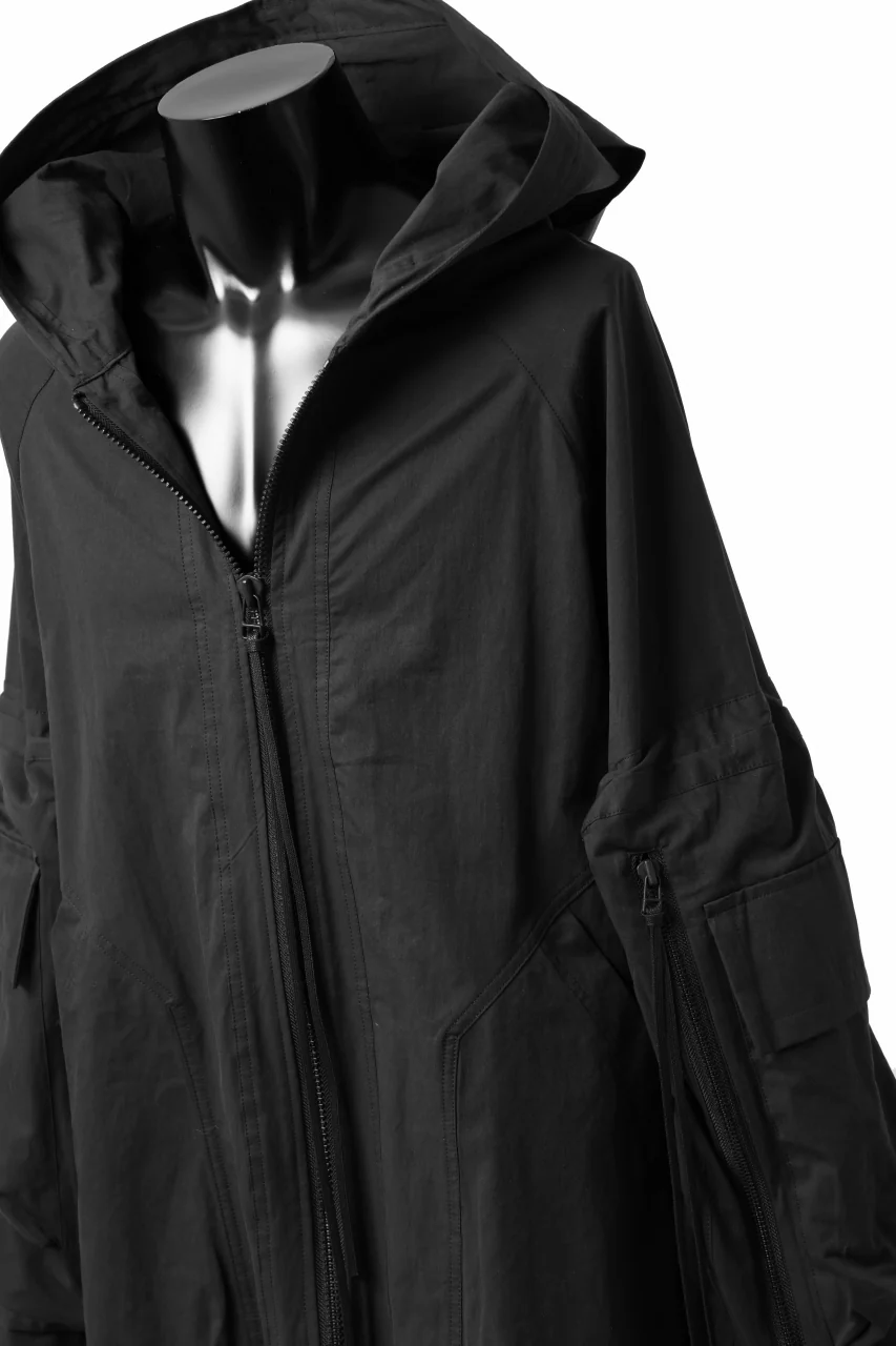 A.F ARTEFACT BIG POCKET HOODIE ZIP BLOUSON (BLACK) - Image 11