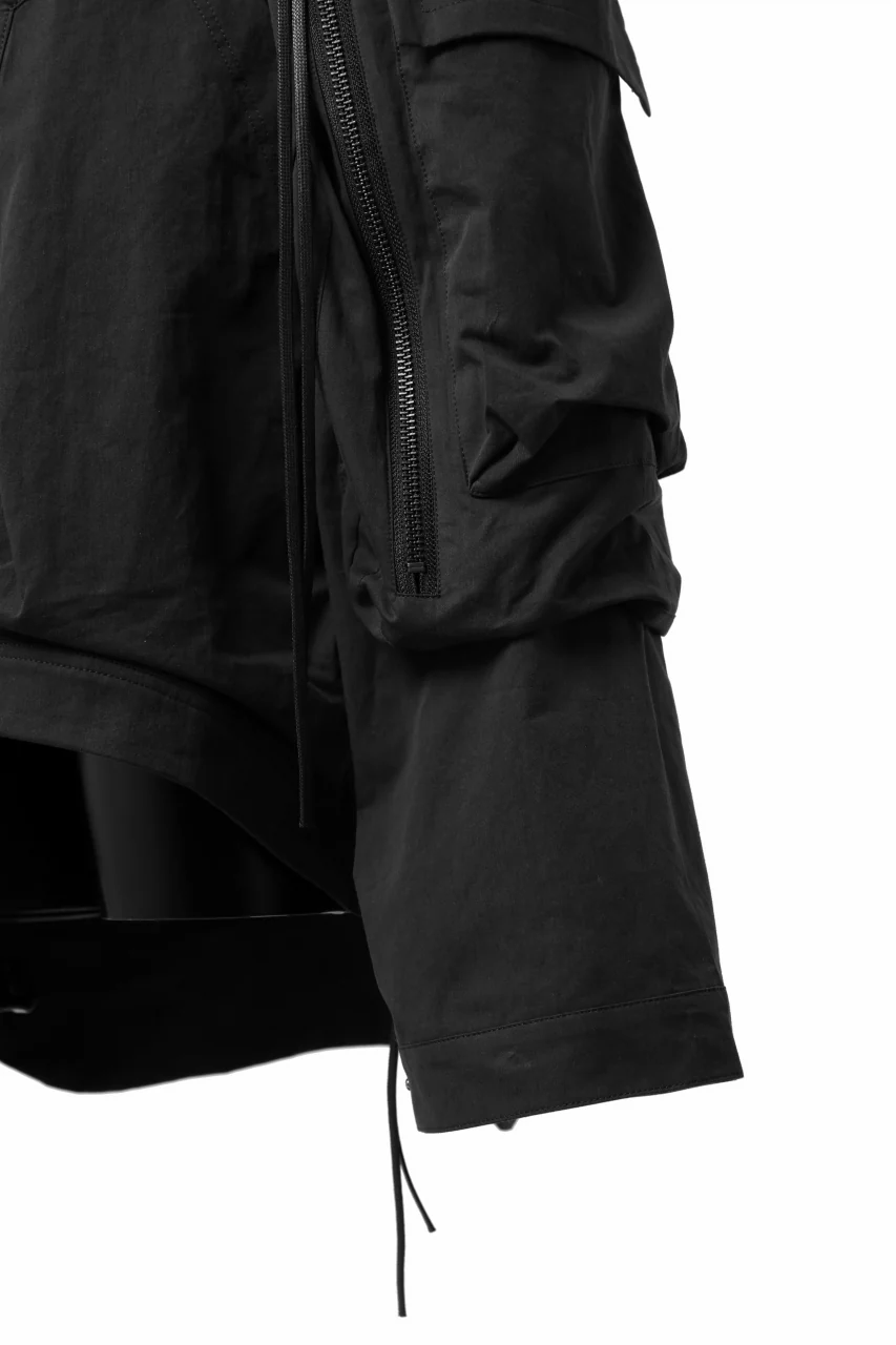 A.F ARTEFACT BIG POCKET HOODIE ZIP BLOUSON (BLACK) - Image 12