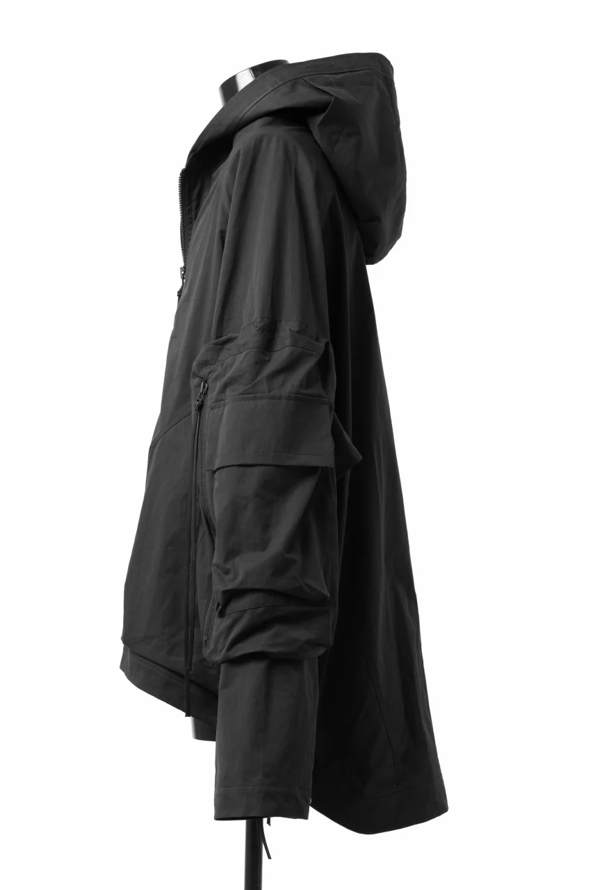 A.F ARTEFACT BIG POCKET HOODIE ZIP BLOUSON (BLACK) - Image 4