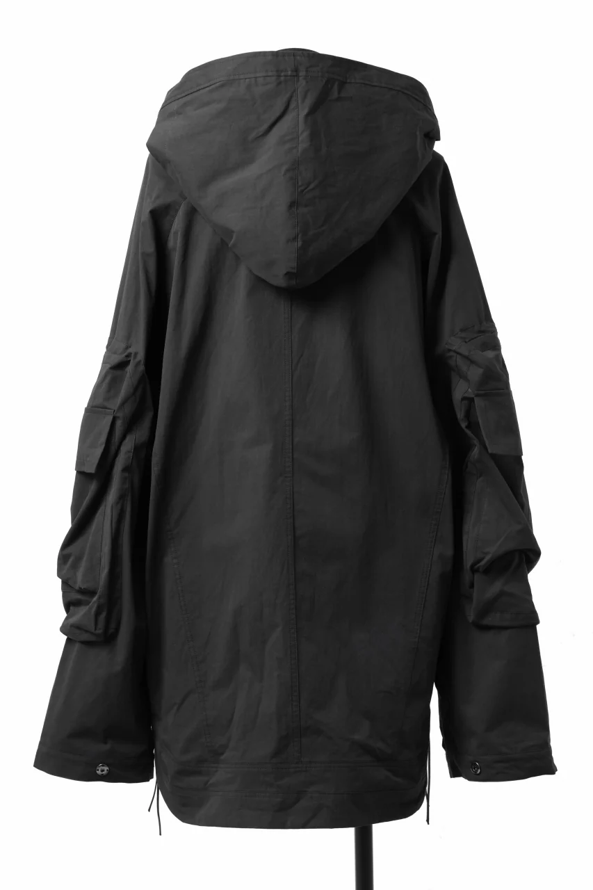 A.F ARTEFACT BIG POCKET HOODIE ZIP BLOUSON (BLACK) - Image 5