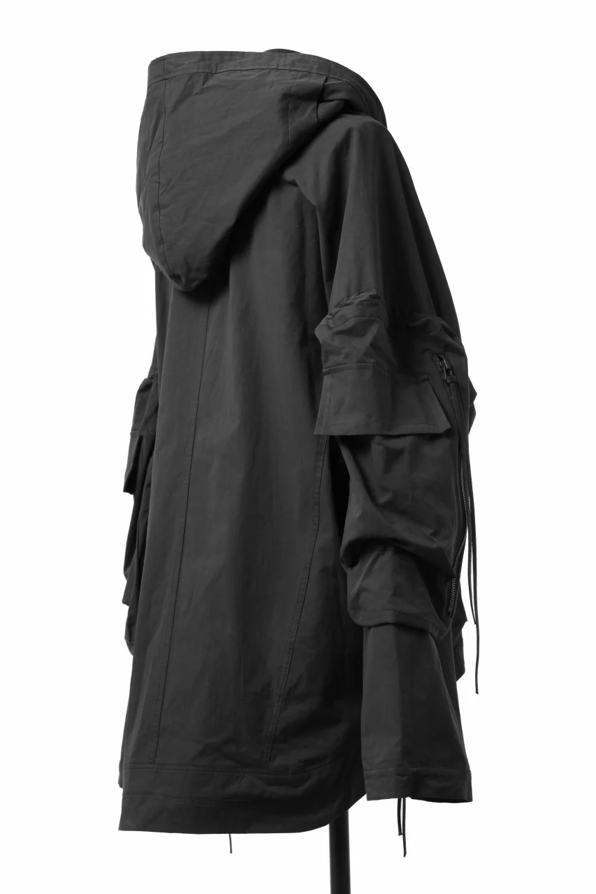 A.F ARTEFACT BIG POCKET HOODIE ZIP BLOUSON (BLACK) - Image 6