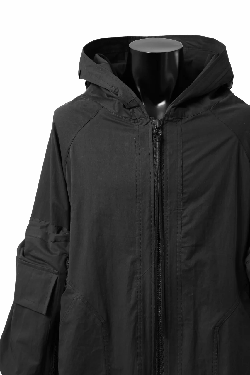 A.F ARTEFACT BIG POCKET HOODIE ZIP BLOUSON (BLACK) - Image 7