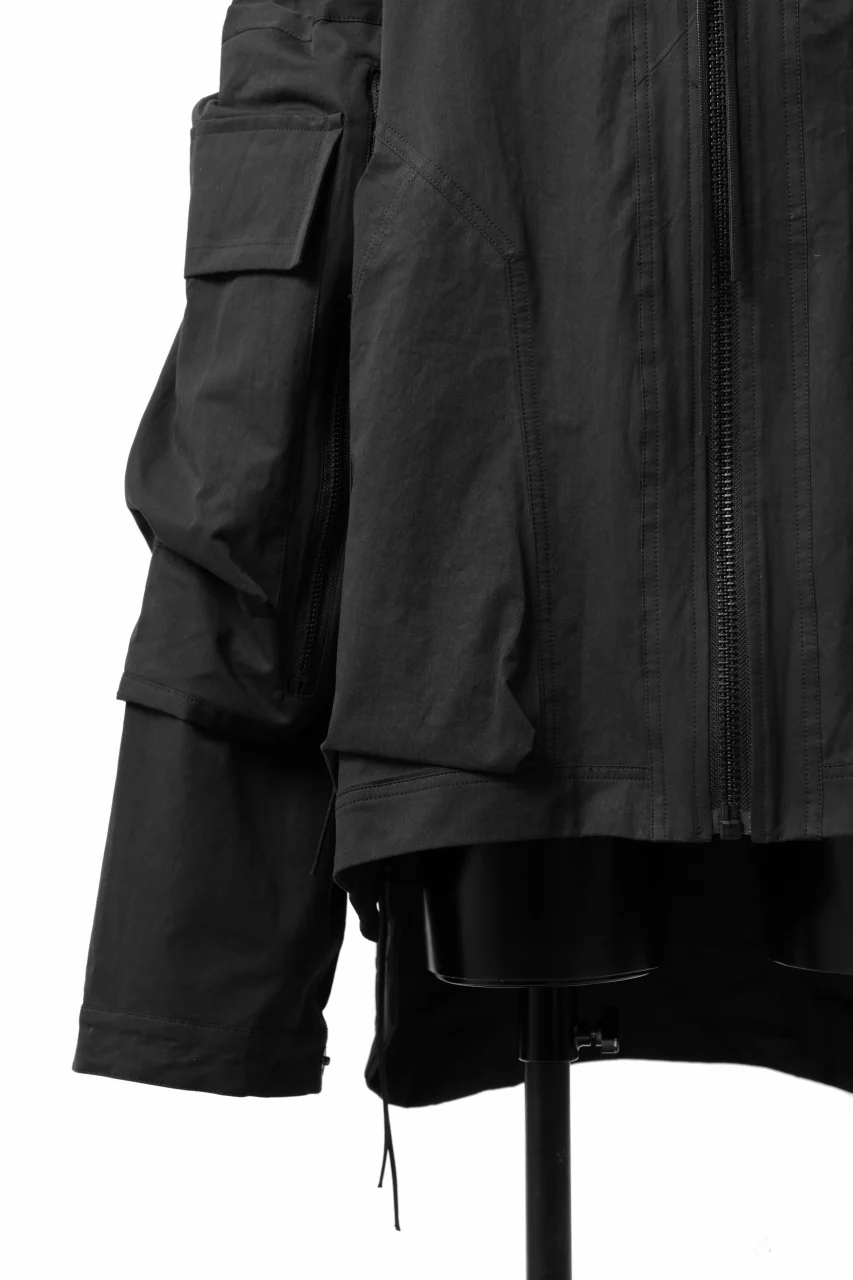 A.F ARTEFACT BIG POCKET HOODIE ZIP BLOUSON (BLACK) - Image 8
