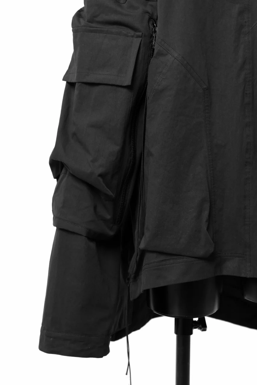 A.F ARTEFACT BIG POCKET HOODIE ZIP BLOUSON (BLACK) - Image 9