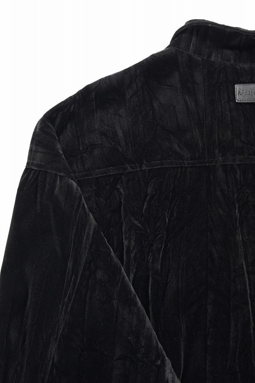 A.F ARTEFACT BIG POCKET SHORT BLOUSON / WASHER VELOR (BLACK) - Image 14