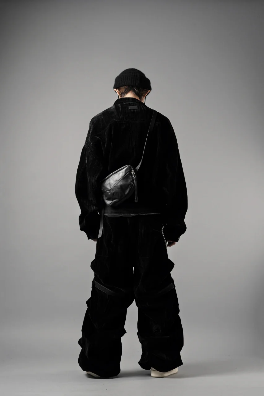 A.F ARTEFACT BIG POCKET SHORT BLOUSON / WASHER VELOR (BLACK) - Image 27