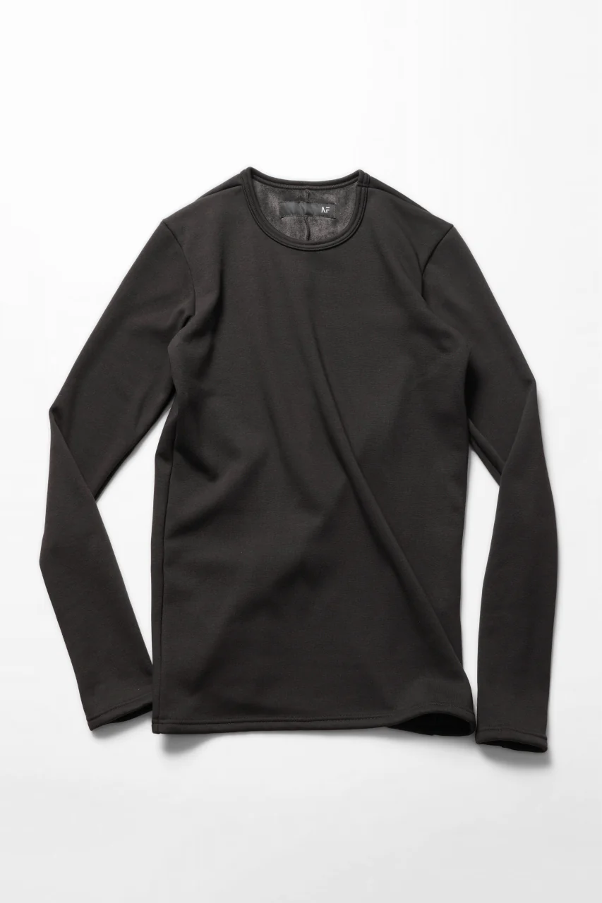 A.F ARTEFACT BOMBER HEAT® SOLID LS TOPS (DARK GREY)