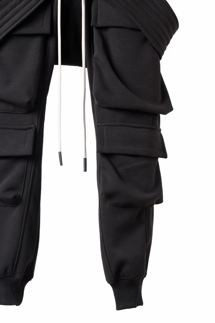 A.F ARTEFACT BOMBER HEAT BELTED SARROUEL CARGO PANTS (BLACK) - Image 15