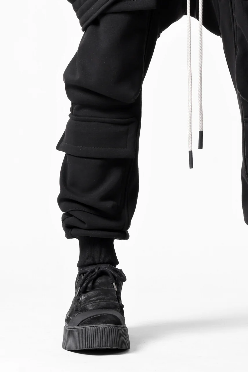 A.F ARTEFACT BOMBER HEAT BELTED SARROUEL CARGO PANTS (BLACK) - Image 32