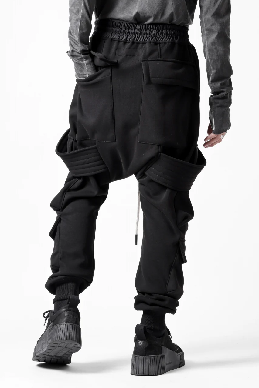 A.F ARTEFACT BOMBER HEAT BELTED SARROUEL CARGO PANTS (BLACK) - Image 7