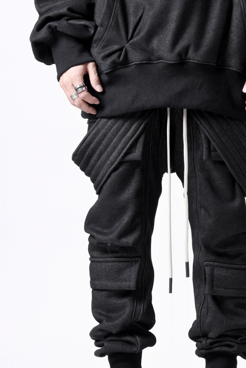 A.F ARTEFACT BOMBER HEAT BELTED SARROUEL CARGO PANTS (MIX BLACK) - Image 29