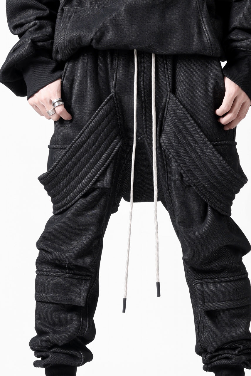 A.F ARTEFACT BOMBER HEAT BELTED SARROUEL CARGO PANTS (MIX BLACK) - Image 30