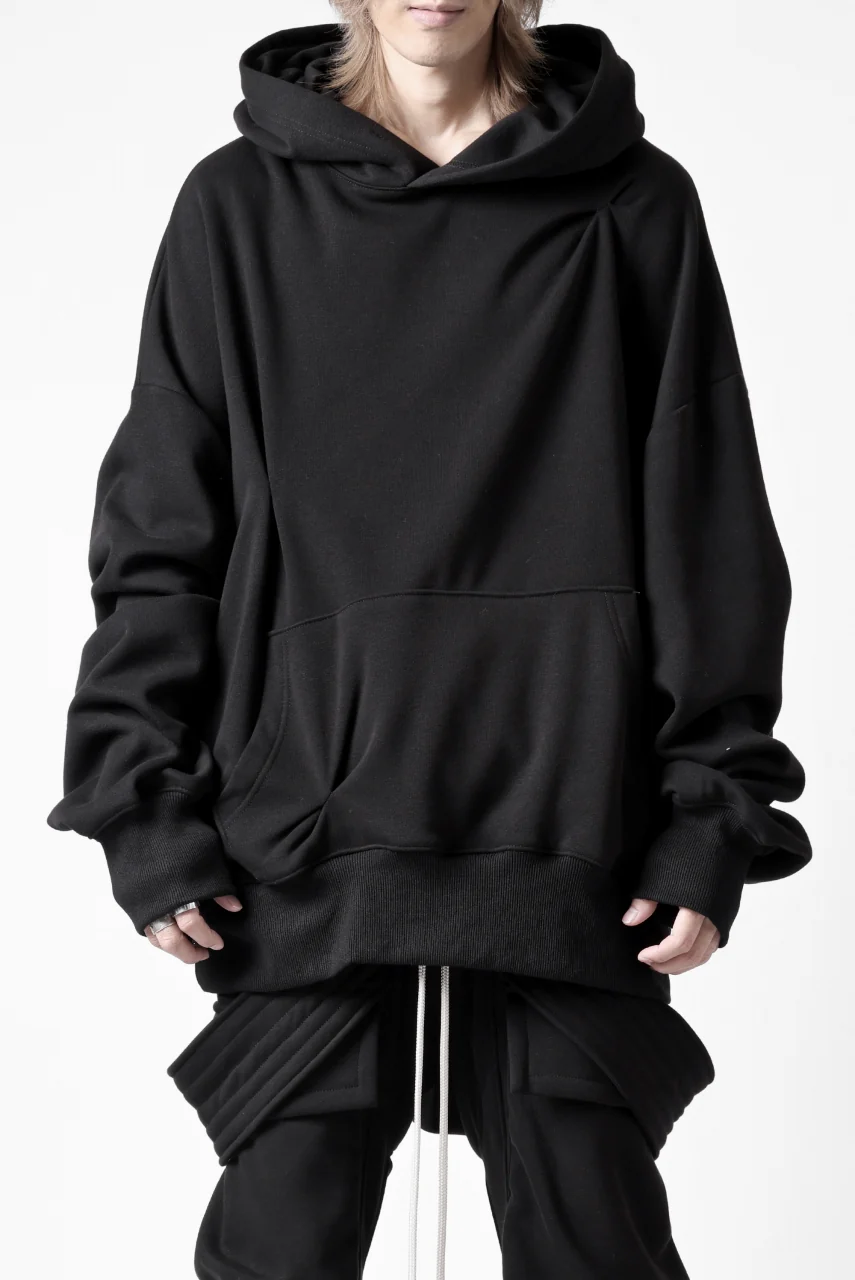 A.F ARTEFACT BOMBER HEAT TUCK HOODIE (BLACK) - Image 16