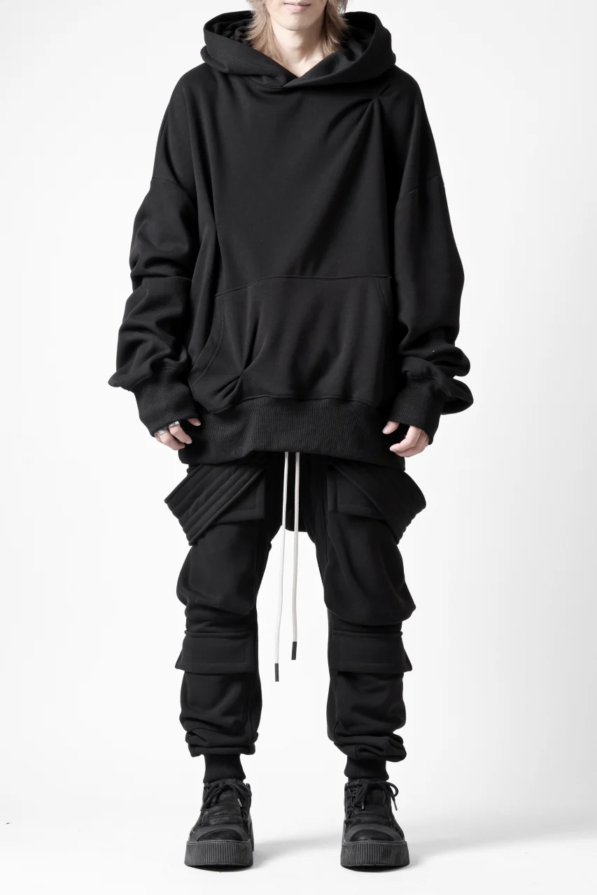 A.F ARTEFACT BOMBER HEAT TUCK HOODIE (BLACK) - Image 17