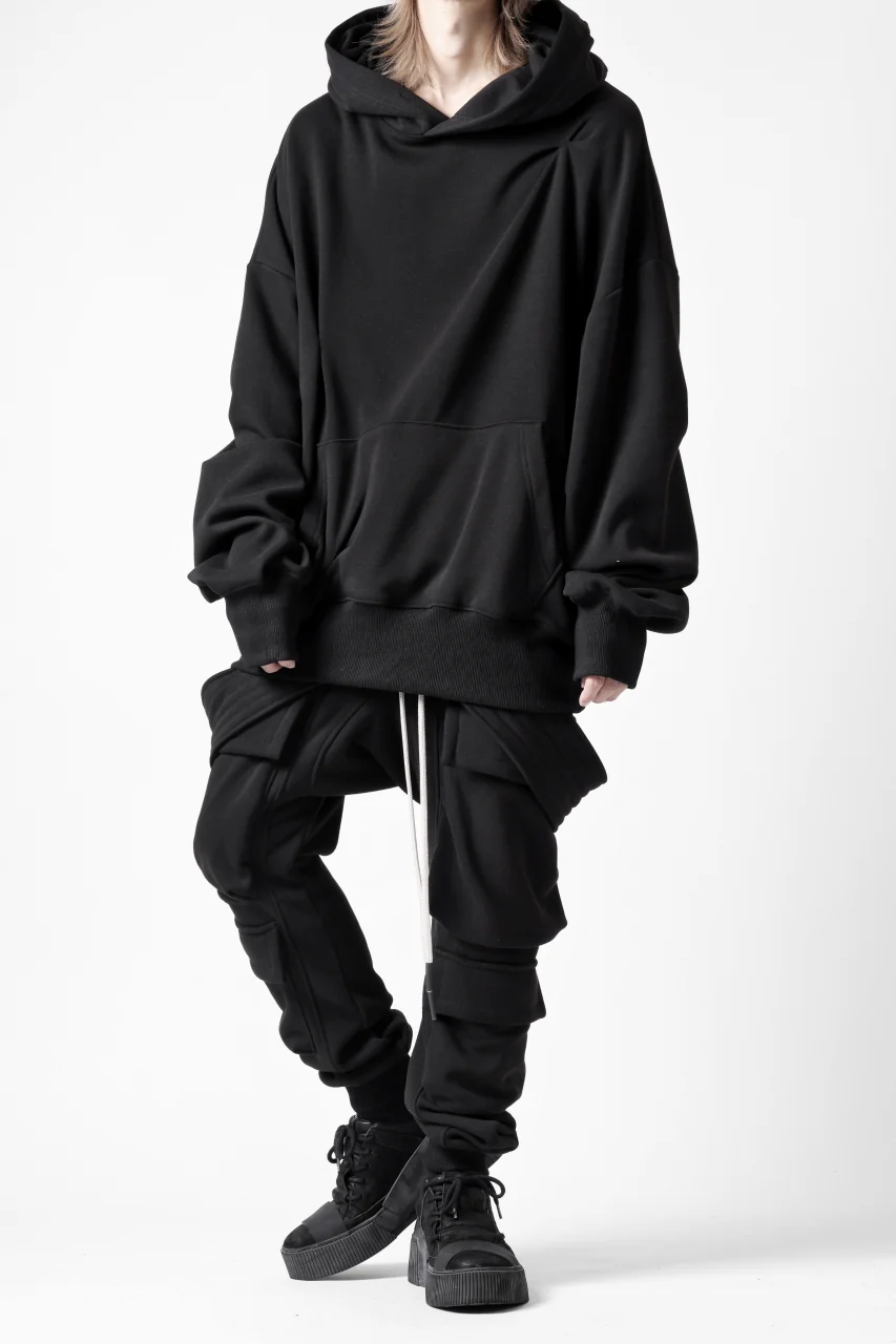A.F ARTEFACT BOMBER HEAT TUCK HOODIE (BLACK) - Image 18