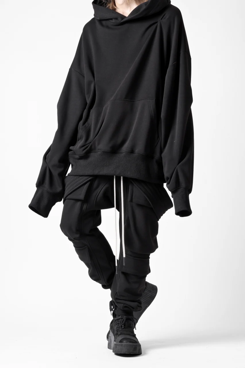 A.F ARTEFACT BOMBER HEAT TUCK HOODIE (BLACK) - Image 19