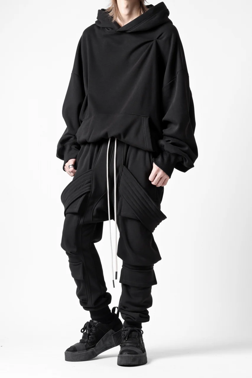 A.F ARTEFACT BOMBER HEAT TUCK HOODIE (BLACK) - Image 20