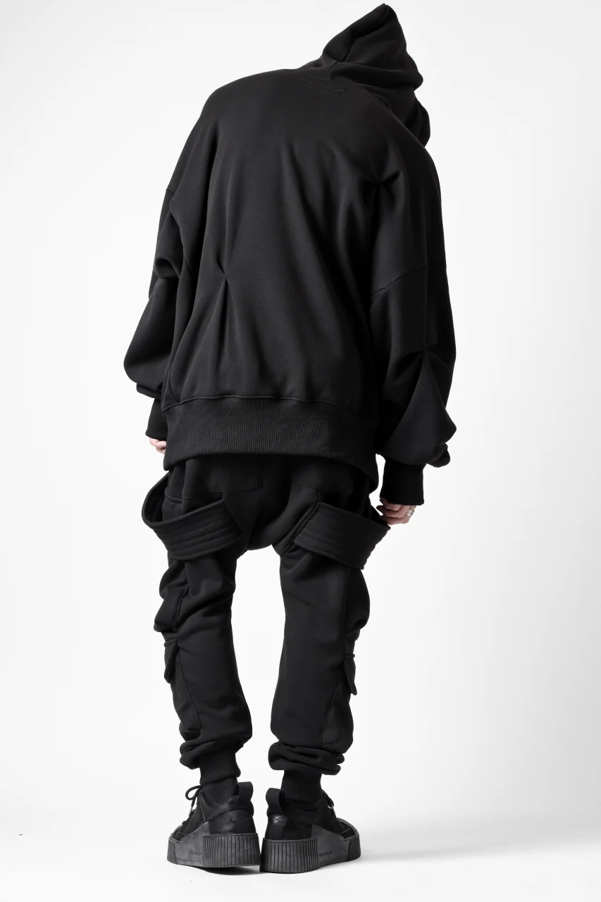 A.F ARTEFACT BOMBER HEAT TUCK HOODIE (BLACK) - Image 21