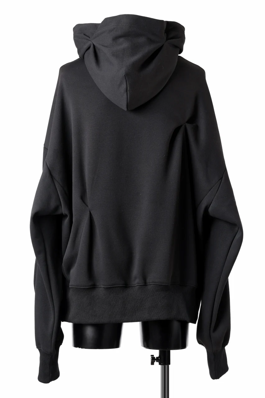 A.F ARTEFACT BOMBER HEAT TUCK HOODIE (BLACK) - Image 5