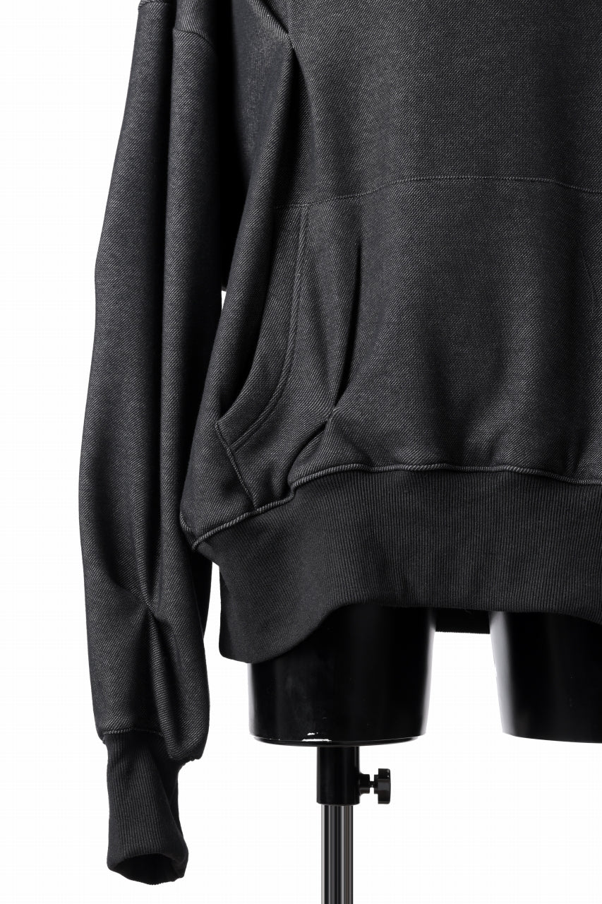 A.F ARTEFACT BOMBER HEAT TUCK HOODIE (MIX BLACK) - Image 10