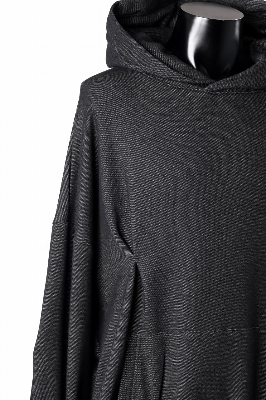A.F ARTEFACT BOMBER HEAT TUCK HOODIE (MIX BLACK) - Image 11