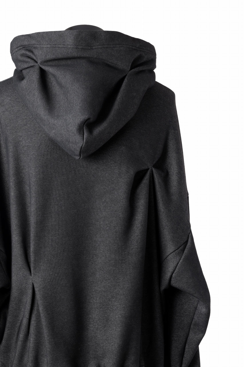 A.F ARTEFACT BOMBER HEAT TUCK HOODIE (MIX BLACK) - Image 13