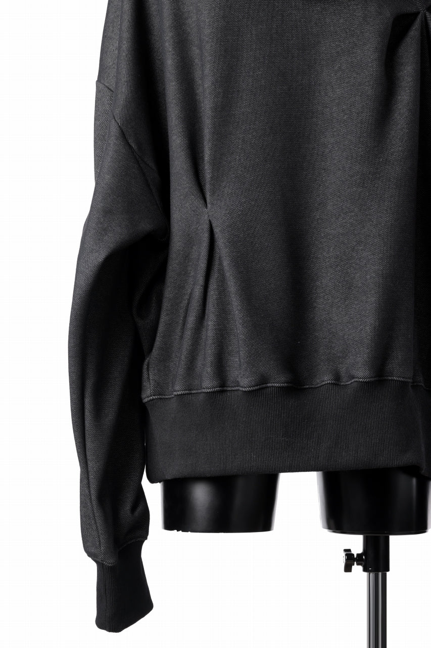 A.F ARTEFACT BOMBER HEAT TUCK HOODIE (MIX BLACK) - Image 14