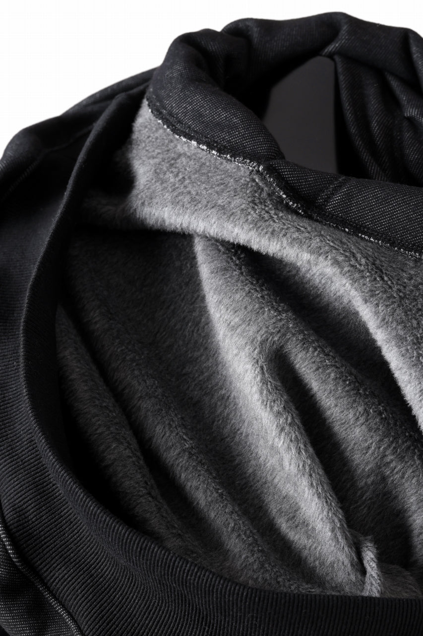 A.F ARTEFACT BOMBER HEAT TUCK HOODIE (MIX BLACK) - Image 15