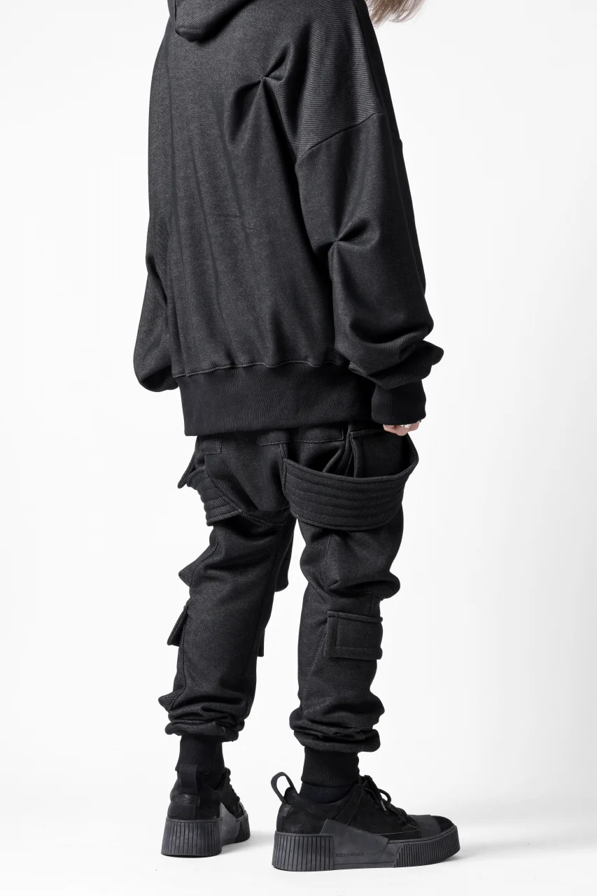 A.F ARTEFACT BOMBER HEAT TUCK HOODIE (MIX BLACK) - Image 22