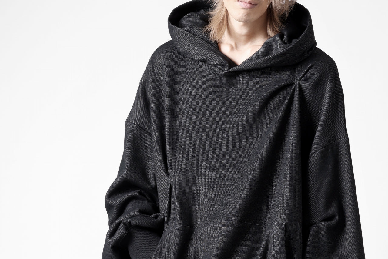 A.F ARTEFACT BOMBER HEAT TUCK HOODIE (MIX BLACK) - Image 23