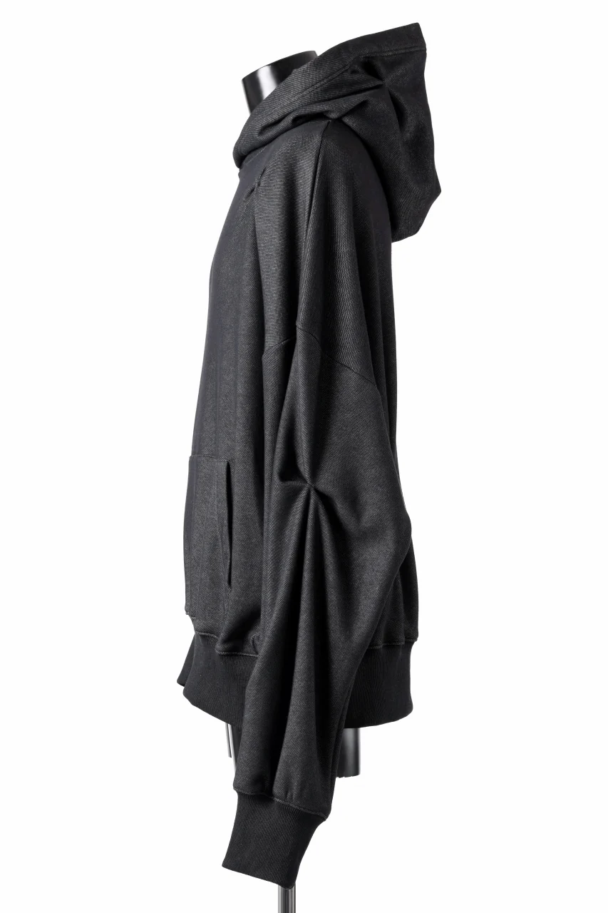 A.F ARTEFACT BOMBER HEAT TUCK HOODIE (MIX BLACK) - Image 3